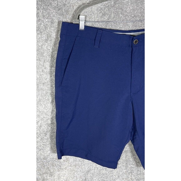 Under Armour Heatgear Loose Chino Shorts Mens Size 40 Stretch Blue Pockets - Picture 6 of 11